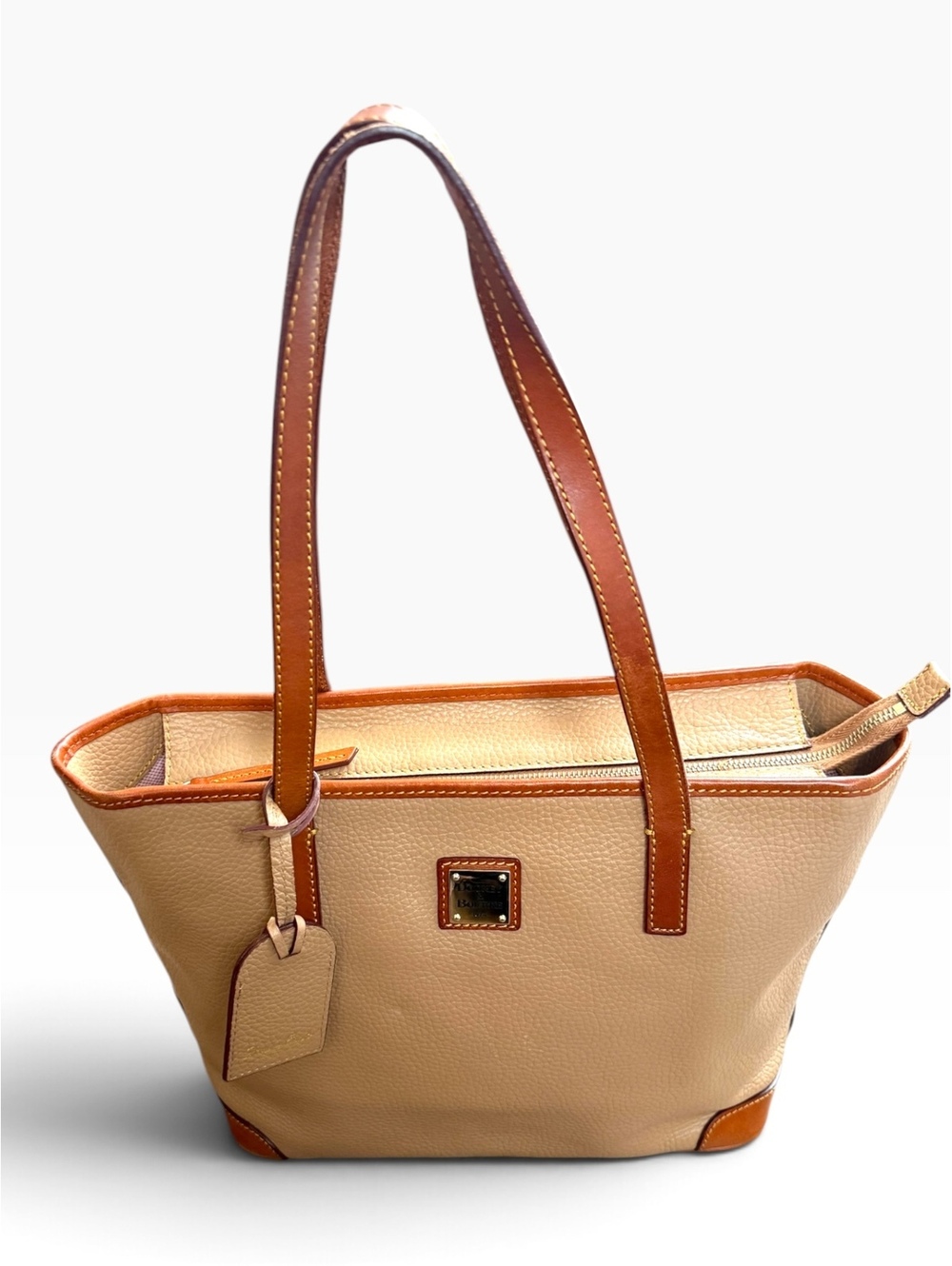 Dooney & Bourke Pebble Grain Small Lexington Shopper Tote - Desert / Tan